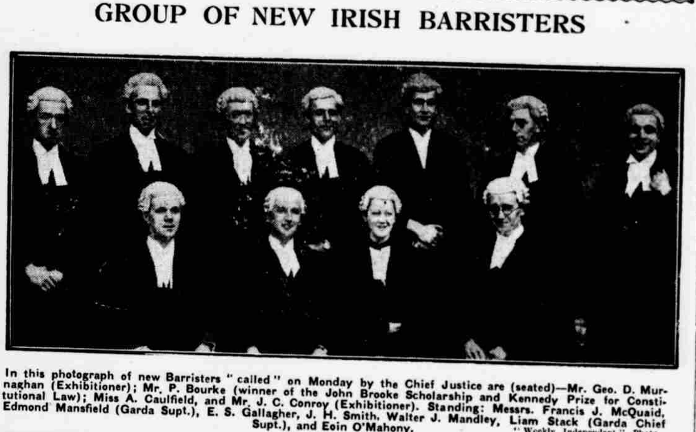 New Irish Barristers, November 1930